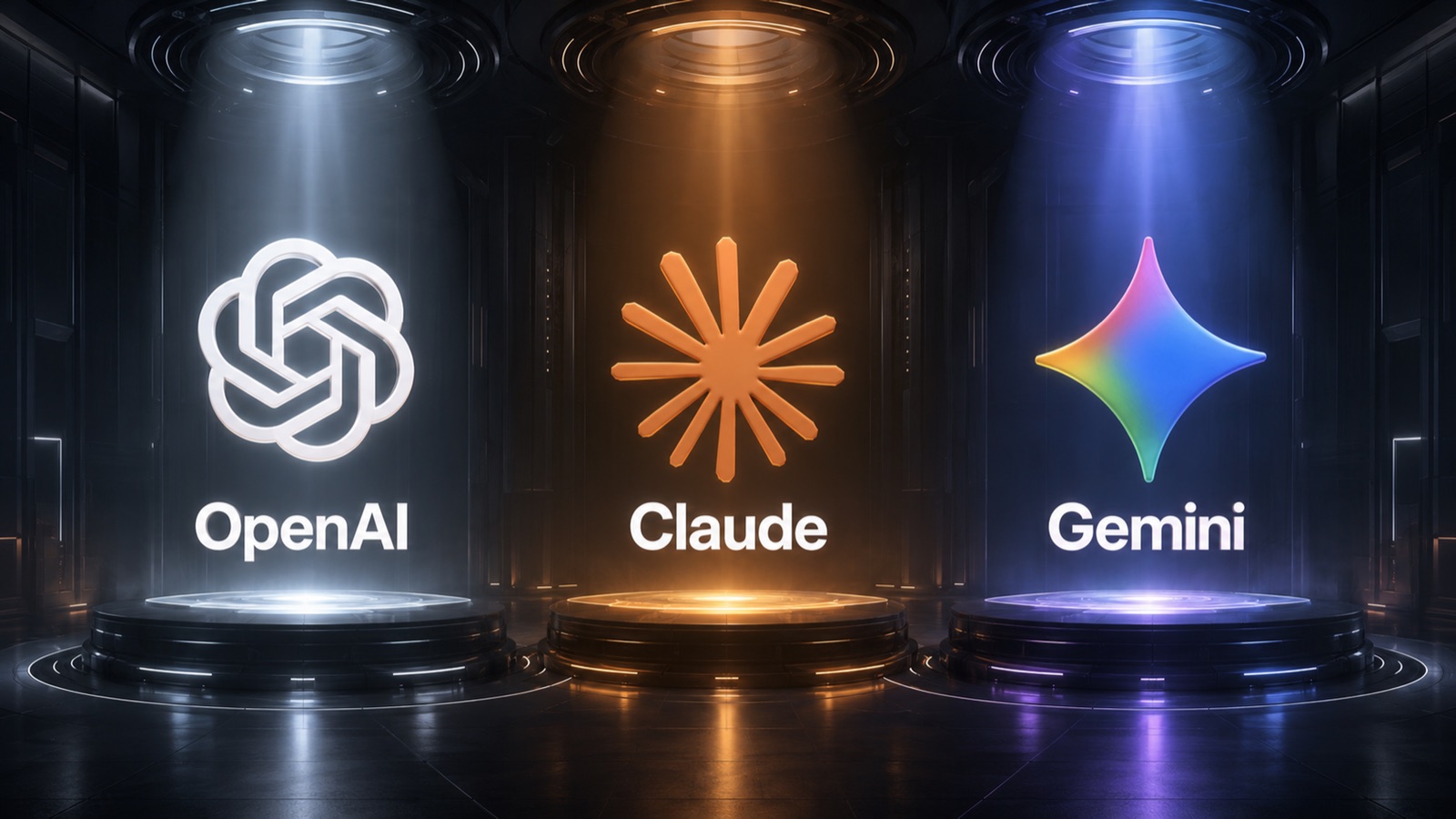 OpenAI・Claude・Gemini — 3大AIプロバイダー完全対応